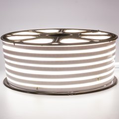 Гнучкий LED неон 220v 8*16мм білий Стандарт фото