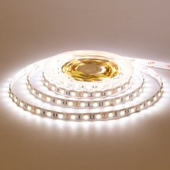 Светодиодная LED лента 12v 5050 60led/m ip20 теплый Премиум фото