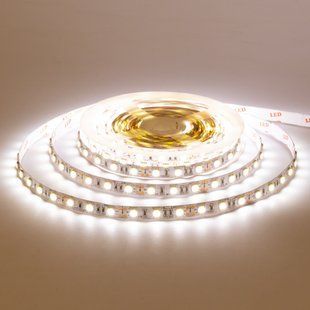 Світлодіодна LED стрічка 12v 5050 60led/m ip20 теплий Преміум фото
