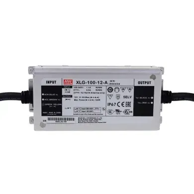 Блок живлення 12v 8а 96w ip67 Mean Well XLG фото