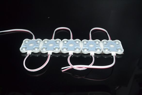 Светодиодный модуль SHINE 12v 4led 1,75w с линзой фото