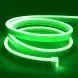 Гибкий LED неон 12v Зеленый 5 метров комплект