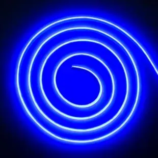 Светодиодная LED лента COB 24v IP67 синий фото