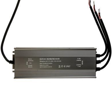 Блок живлення 12v 20,8а 250w ip67 AVT фото