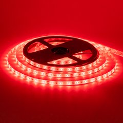 Світлодіодна LED стрічка 12v 2835 60led/m ip65 червоний Стандарт фото