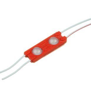 LED модуль 12v SMD 5730 2led Красный с линзой фото