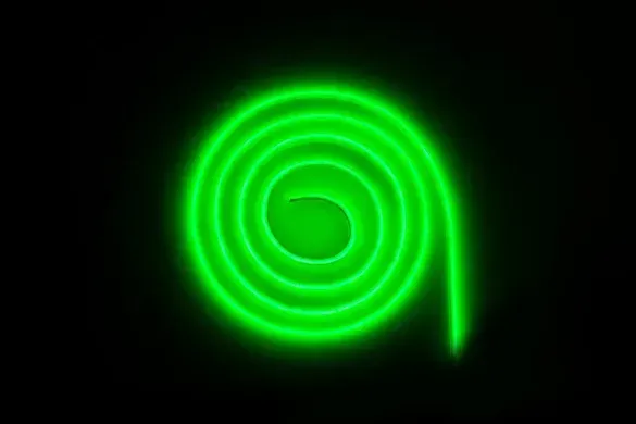 Світлодіодна LED стрічка COB 24v IP67 зелений фото