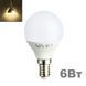 LED лампочка E14 G45 6вт 3000К фото