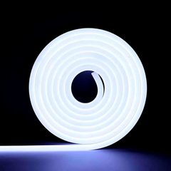 Гибкий LED неон 24v 8*16мм белый