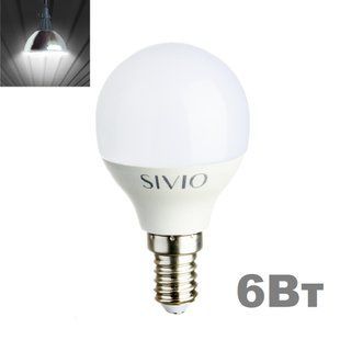 LED лампочка E14 G45 6вт 4100К фото