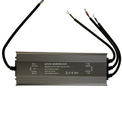 Блок питания 12v 33,3а 400w ip67 AVT фото