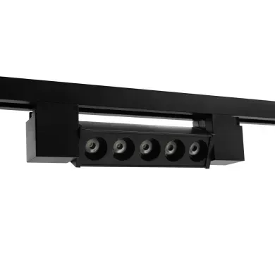 Трековый светильник Поворотный 220V 10W RGL Черный 4000К 21см