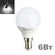 LED лампочка E14 G45 6вт 4100К фото