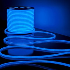 Гнучкий LED неон круглий 220v 16*16мм синій фото