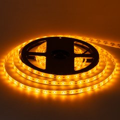 Світлодіодна LED стрічка 12v 2835 60led/m ip65 жовтий Стандарт фото