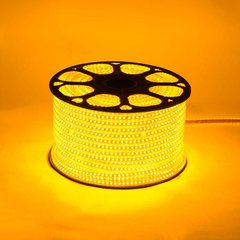 Светодиодная LED лента 220v 2835 120led/m желтый Премиум фото