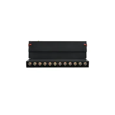 Магнітний трековий світильник 220V 12W LDM Поворотний 4000К, Чорний