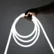Гибкий LED неон круглый 220v 13*13мм белый фото