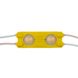 LED модуль 12v SMD 5730 2led Жовтий з лінзою фото