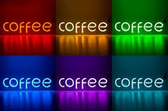 Неонова вивіска COFFEE RGB
