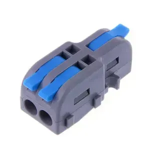 Клемма быстрого монтажа серая 1x2 RT-F12AB, Серый