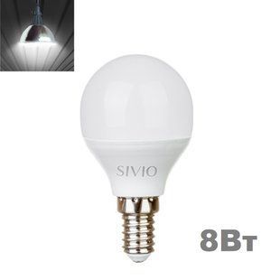 LED лампочка E14 G45 8вт 4100К фото