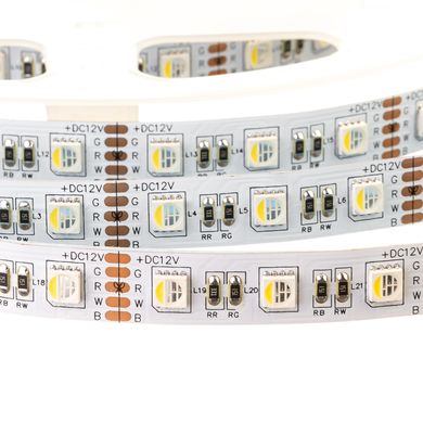 Светодиодная LED лента 12v 5050 60led/m ip20 RGBW Премиум фото