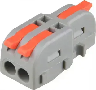 Клемма быстрого монтажа серая 1x2 RT-F12AO, Серый