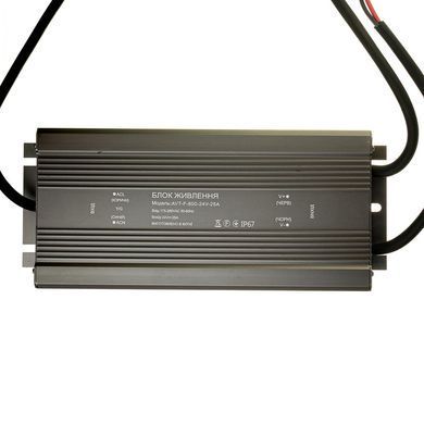 Блок живлення 24v 25а 600w ip67 AVT фото