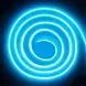 Світлодіодна LED стрічка COB 24v IP67 блакитний фото