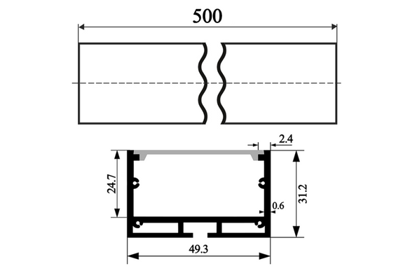 Подвесной светильник 220v 50см 13,5w Теплый 3000К