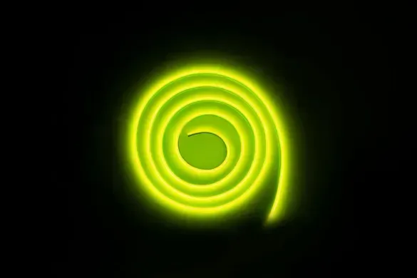 Светодиодная LED лента COB 24v IP67 лимонный фото