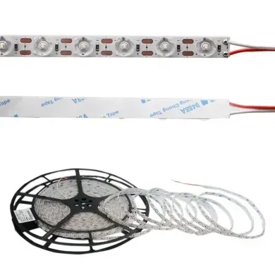 Светодиодная лента с линзой 24v 2835 48led Белый фото