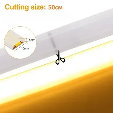 LED лента COB 220v 288led/m розовый фото