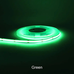 Світлодіодна LED стрічка COB 24v зелений фото