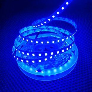 Светодиодная LED лента 12v 2835 120led/m ip20 синий фото