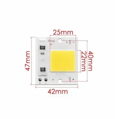 LED матриця 220В 10Вт Білий фото