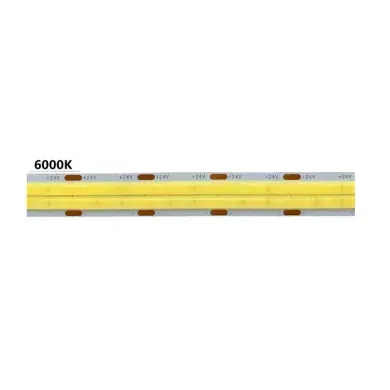 Світлодіодна стрічка 24v COB 960led/m 28W білий фото
