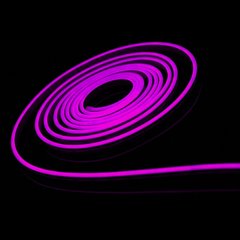 Гибкий LED неон 12v 6*12мм 1см фиолетовый Премиум фото