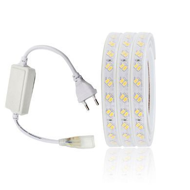 Светодиодная LED лента 220v 5730 120led/m теплый Премиум фото