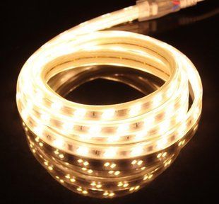 Світлодіодна LED стрічка 220v 5730 120led/m теплий Преміум фото