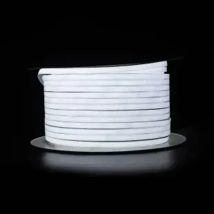 Гибкий LED неон 220v 12*12мм белый фото