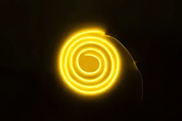 LED лента COB 220v 288led/m теплый фото