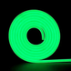 Гнучкий LED неон 12v 8*16мм 2,5см зелений фото
