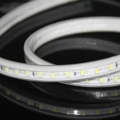 Светодиодная LED лента 220v 5730 72led/m белый Премиум фото