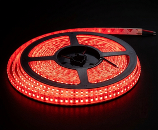 Світлодіодна стрічка 12v 2835 180led ip65 в силіконі Преміум Червоний фото