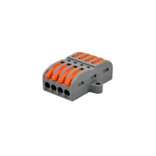 Клемма быстрого монтажа серая 4x4 RT-223-4P, Серый