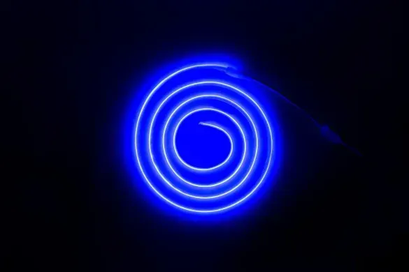 LED стрічка COB 220v 288led/m синій фото