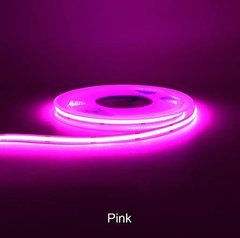 Світлодіодна LED стрічка COB 12v рожевий фото