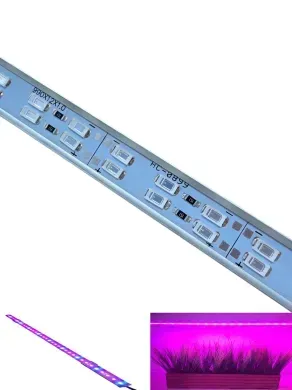 LED фитосветильник 12В SMD5630 144led 3:1 фото